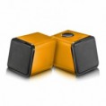 Altavoces de 2 canales Divoom IRIS-02 con conexión USB para portátiles 3.5 mm Audio / Móviles / MP3 (Naranja) 